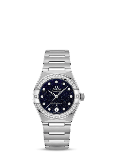 Omega Constellation Manhattan 29 Co-Axial Master Chronometer Stainless Steel / Aventurine / Diamond